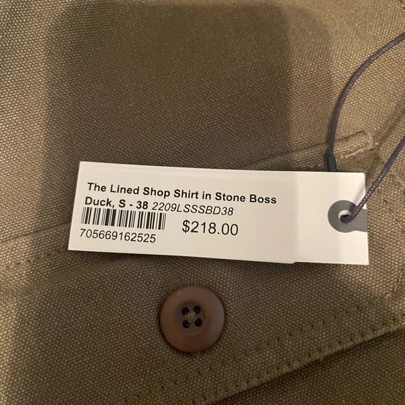 Taylor stitch shop shirt size 38 Army Green - Picture 9 of 16